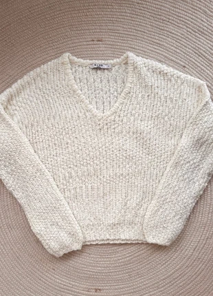 Nieuwe NA-KD gebreide V-hals trui – off-white – maat S, marque: NA-KD, état: Neuf sans étiquette, taille: S / 36 / 8, 18,99 €, 20,64 € Protection acheteurs incluse