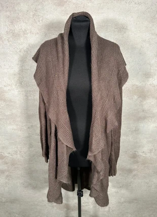 Veste Maille Torsadée Cable Knit Vintage Soma taupe texturée drapée taille L, brand: Vintage Dressing, condition: Very good, size: L / 40 / 12, €15.00, €16.45 includes Buyer Protection Pro