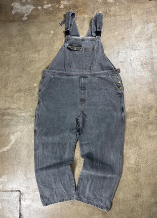 Salopette en jean grise workwear taille W50 L30 homme vintage - SAL1013, marque: WORKWEAR, état: Bon état, taille: W50 | FR 60, 23,99 €, 25,89 € Protection acheteurs (Pro) incluse