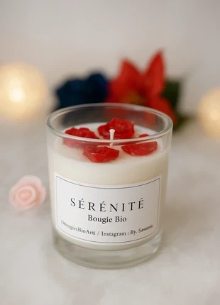 Bougie Vanille & fleurs de fruits rouges bio - douceur et gourmandise, condizioni: Nuovo con cartellino, €6.00, €7.00 include la Protezione acquisti