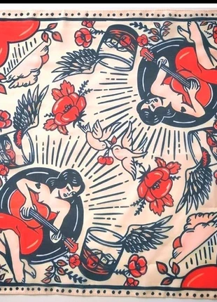 Foulard style old school inspiré des années 50 look rockabilly, marque: PIN-UP, état: Neuf sans étiquette, 13,50 €, 14,88 € Protection acheteurs (Pro) incluse