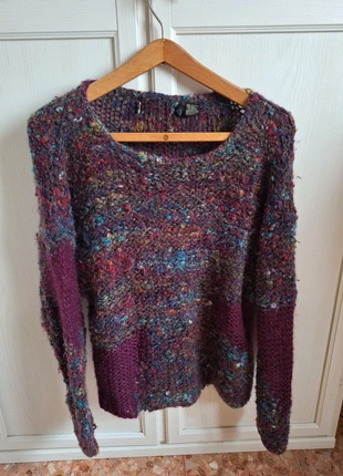 Fluffy grunge extravagant mohair and wool multicoloured sweater 90s vintage, marque: Vintage Dressing, état: Bon état, taille: M / 38 / 10, 20,00 €, 21,70 € Protection acheteurs incluse
