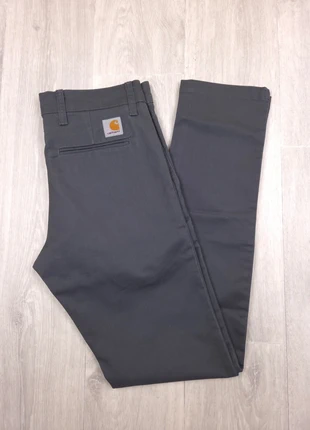 Pantalon Carhartt WIP Sid Pant gris coupe slim tapered pour homme – Taille 38, marque: Carhartt, état: Très bon état, taille: W28 | FR 38, 20,00 €, 21,70 € Protection acheteurs (Pro) incluse