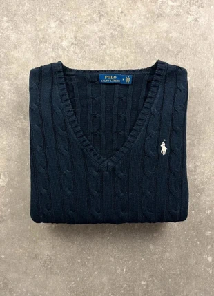 Pull Torsadé Col V Ralph Lauren Marine M Femme, marke: Ralph Lauren, zustand: Sehr gut, größe: M / 38 / 10, 55,00 €, 58,45 € beinhaltet Vinted-Käuferschutz Pro