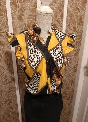 Blouse vintage coloré taille M, merk: made in France, staat: Nieuw zonder prijskaartje, maat: M / 38 / 10, € 12,00, € 13,30 inclusief Kopersbescherming