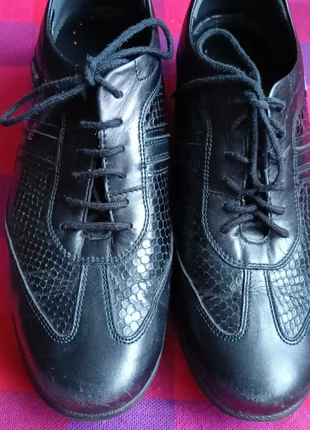 Mens/women's black leather trainers, brand: Mephisto, condition: Very good, size: 6.5, £15.00, £16.45 includes Buyer Protection