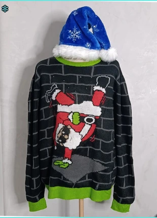 Ugly Christmas party sweater - Pull de noel Père noel Hip hop freestyle - taille XL homme, marca: Noël, estado: Muito bom, tamanho: XL, €25.00, €26.95 inclui Proteção do Comprador Pro