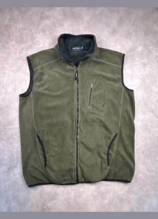 Veste polaire sans manche Nautica kaki logo brodé noir - taille M, marque: Nautica, état: Très bon état, taille: M, 19,90 €, 21,60 € Protection acheteurs incluse