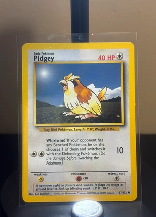 Pidgey (BS 57), merk: Pokémon, staat: Nieuw zonder prijskaartje, € 7,50, € 8,58 inclusief Kopersbescherming