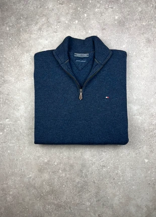 Pull Half-zip Col Camionneur Tommy Hilfiger Taille M Homme Bleu Marine Logo Brodé Laine #T213, marque: Tommy Hilfiger, état: Très bon état, taille: M, 40,00 €, 42,70 € Protection acheteurs (Pro) incluse