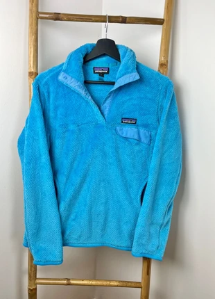 Pull Polaire Patagonia Femme M - Polartec Bleu Ciel - Col Boutons Pression (Snap-T), marque: Patagonia, état: Très bon état, taille: M / 38 / 10, 55,00 €, 58,45 € Protection acheteurs (Pro) incluse