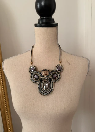 collier perle gemme, marca: Vintage Dressing, estado: Muito bom, €5.00, €5.95 inclui Proteção do Comprador