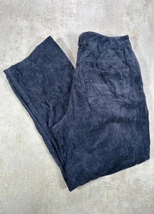 Pantalon Vintage En Velours Côtelé / Corduroy Sonoma bleu nuit ample froissé taille 8, brand: Vintage Dressing, condizioni: Ottime, taglia: XXL / IT 48 / EU 44, €10.00, €11.20 include la Protezione acquisti Pro