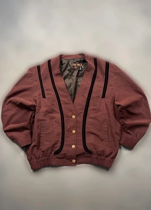 Bomber Jacket Cropped Cardigan Old Money, marca: Vintage Dressing, estado: Muito bom, tamanho: L, €36.00, €38.50 inclui Proteção do Comprador