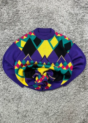 Vintage Coogi Style Sweater - Geometric Crazy Pattern, Multicolor Knit, marca: Vintage Dressing, estado: Muy bueno, tamaño: L, 24,95 €, 26,20 € Protección al comprador incluida