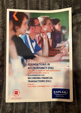 Foundations in accountancy Exam Kit Kaplan, condition: Very good, £6.00, £6.78 includes Buyer Protection