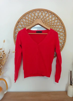 Cárdigan rojo de Zara, talla M, 70%algodon 30% nailon, marque: Zara, état: Très bon état, taille: M / 38 / 10, 13,00 €, 14,35 € Protection acheteurs incluse