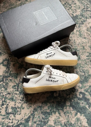 Basket Yves Saint Laurent YSL sl06 sl/06 35 cream white beige yellow black, marke: Saint Laurent, zustand: Sehr gut, größe: 35, 99,00 €, 104,65 € beinhaltet Vinted-Käuferschutz Pro