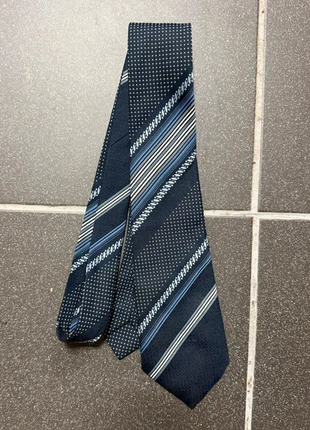 Tamar Neckwear Ltd Navy Blue Striped Tie – Made in England, brand: TAMAR, condition: Good, £4.95, £5.90 includes Buyer Protection Pro