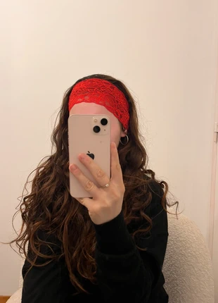 Bandeau cheveux fait main en dentelle rouge, marque: Fait Main, état: Neuf avec étiquette, taille: Taille unique, 5,00 €, 5,95 € Protection acheteurs incluse