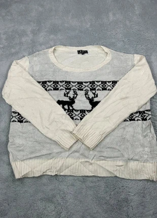 POL Pull XL Noël Hiver Laine Motif Rétro / Sweater Christmas Winter Wool Retro Pattern 00019, marque: Vintage Dressing, état: Bon état, taille: XL, 2,00 €, 2,80 € Protection acheteurs (Pro) incluse