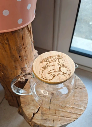 Théière en verre & bois – Totoro, brand: Studio Ghibli, condition: Very good, €14.00, €15.40 includes Buyer Protection Pro