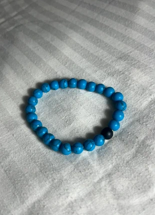 Bracelet de perles bleues, marque: Vintage Dressing, état: Neuf sans étiquette, 5,10 €, 6,06 € Protection acheteurs incluse