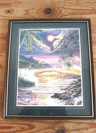 Dick Kearney tableau Dufex Warren F.J île paysage feuille d'aluminium 1994, marque: Dick Kearney, état: Très bon état, 45,00 €, 47,95 € Protection acheteurs (Pro) incluse