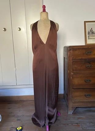 Mango Copper Satin Jumpsuit, marque: Mango, état: Bon état, taille: M / 38 / 10, 10,00 €, 11,20 € Protection acheteurs incluse