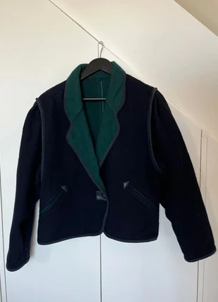 Blazer vintage oversize femme 100%laine vierge bleue marine et vert taille 46, marque: Schneiders, état: Bon état, taille: XXXL / 46 / 18, 7,00 €, 8,05 € Protection acheteurs incluse