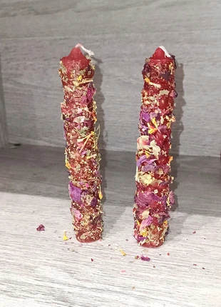 2 bougies rouges attraction amoureuse love amour, état: Très bon état, 6,00 €, 7,00 € Protection acheteurs incluse