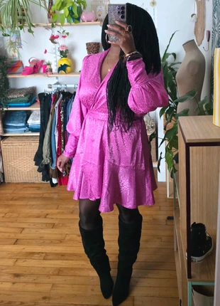 Robe satinée jacquard neuve Shoeby taille 46+, brand: Shoeby, condition: New without tags, size: XXXL / 46 / 18, €29.00, €31.15 includes Buyer Protection Pro