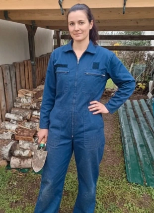 Combinaison de travail bleue taille L, condizioni: Discrete, taglia: L / IT 44 / EU 40, €19.00, €20.65 include la Protezione acquisti