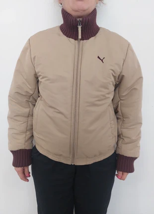 veste puma bomber beige avec col bordeaux taille m #ESAT MV156, marque: Puma, état: Très bon état, taille: M, 30,00 €, 32,20 € Protection acheteurs (Pro) incluse