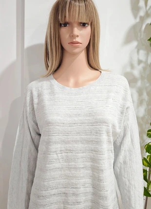 Pull léger blanc C&A • Taille L • Maille ajourée respirante, merk: C&A, staat: Heel goed, maat: L / 40 / 12, € 5,00, € 5,95 inclusief Kopersbescherming
