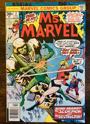 Ms. Marvel #2 💥 February 1977 | Origin of Ms. Marvel 🔑 | Marvel Comics US VO, condition: Good, €22.90, €24.75 includes Buyer Protection Pro
