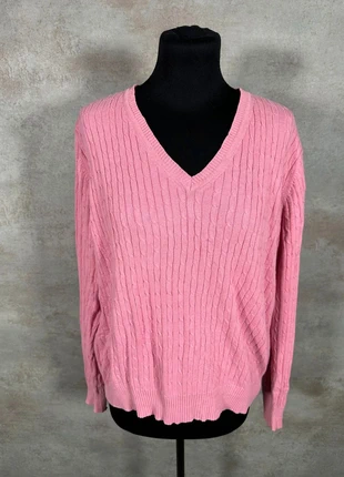 Pull Maille Torsadée Cable Knit Vintage Kim Rogers rose clair relief taille XL, marque: Vintage Dressing, état: Très bon état, taille: XL / 42 / 14, 10,00 €, 11,20 € Protection acheteurs (Pro) incluse