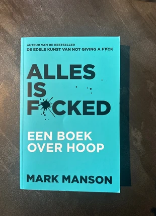 Alles is f4cked een boek over hoop - Mark Manson, estado: Muito bom, €4.00, €4.90 inclui Proteção do Comprador