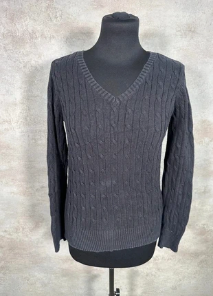 Pull Torsadé Vintage Hiver st john's bay gris foncé maille torsadée encolure en V manches taille S, marque: Vintage Dressing, état: Très bon état, taille: S / 36 / 8, 10,00 €, 11,20 € Protection acheteurs (Pro) incluse