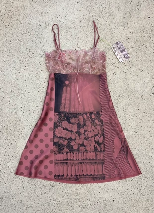 Vintage printed slip dress, marque: sky juice, état: Bon état, taille: S / 36 / 8, 45,00 €, 47,95 € Protection acheteurs incluse