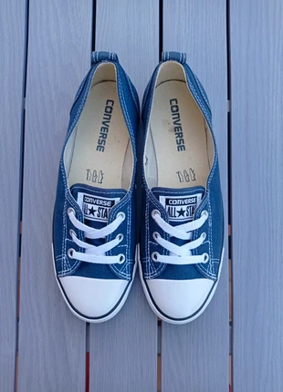 Converse basse ballerine marine - taille 37,5 - Chuck Taylor ballet lace slip navy, marque: Converse, état: Très bon état, taille: 37.5, 14,00 €, 15,40 € Protection acheteurs incluse