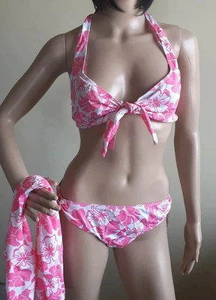 🌺 Joli maillot de bain rose et blanc + petit paréo assorti NEUF taille XL 🌺, marque: Lingerie Land, état: Neuf avec étiquette, taille: XL / 42 / 14, 9,90 €, 11,10 € Protection acheteurs incluse