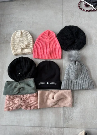 Lot de 6 bonnets et 3 bandeaux, condition: Very good, size: One size, €4.00, €4.90 includes Buyer Protection