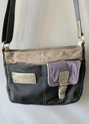 Sac bandoulière Lancaster Paris toile noire et grise, marca: Lancaster, estado: Bom, €18.00, €19.60 inclui Proteção do Comprador Pro