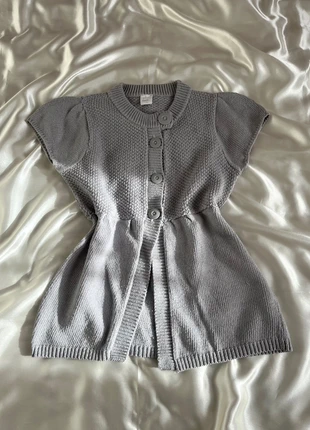 Cardigan fendu en maille gris à gros boutons - knitted coquette y2k, marca: Top Vintage, estado: Muito bom, tamanho: S / 36 / 8, €21.00, €22.75 inclui Proteção do Comprador Pro