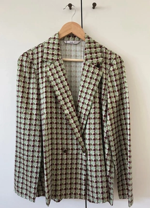 Camisa/blazer padrão, marque: Mango, état: Neuf sans étiquette, taille: M / 38 / 10, 13,00 €, 14,35 € Protection acheteurs incluse