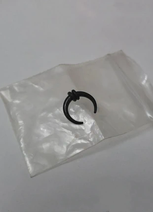 Septum negro estilo aro – nuevo, unisex, estado: Nuevo con etiquetas, 1,00 €, 1,75 € Protección al comprador incluida