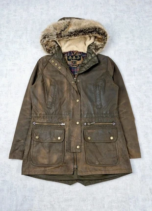 Wax Jacket Barbour Kelsall Parka Veste Coton Ciré Toile Huilé, marke: Barbour, zustand: Sehr gut, größe: S / 36 / 8, 159,90 €, 168,60 € beinhaltet Vinted-Käuferschutz Pro