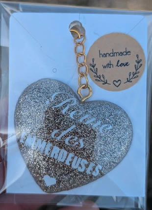 Porte clés paillettes Reine des Emmerdeuses, condition: Very good, €5.00, €5.95 includes Buyer Protection