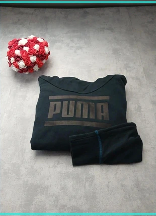 Sweat à Capuche Puma Noir Bleu Foncé Col Montant Tissus Épais Taille L, merk: Puma, staat: Heel goed, maat: L, € 15,00, € 16,45 inclusief Kopersbescherming